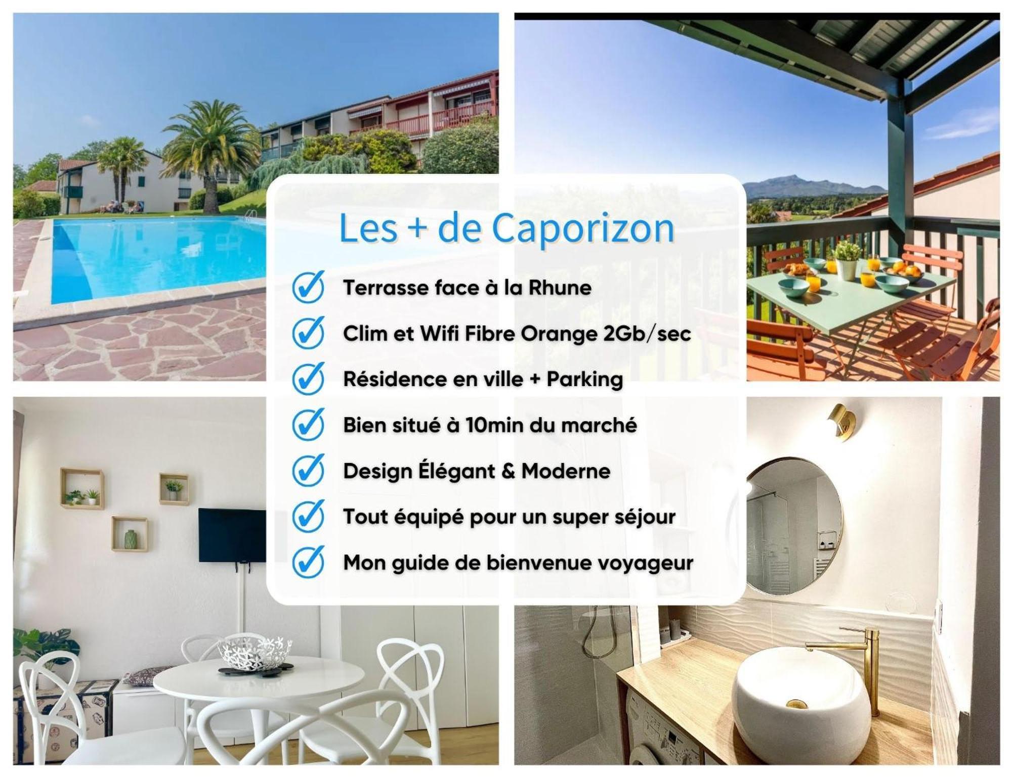Caporizon-Baillenia-T1 Vue Montagne - Piscine St Jean De Luz Daire Saint-Jean-de-Luz Dış mekan fotoğraf